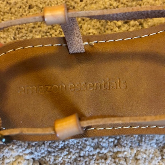 Nude T-Strap Sandals NWOT - Picture 4 of 4